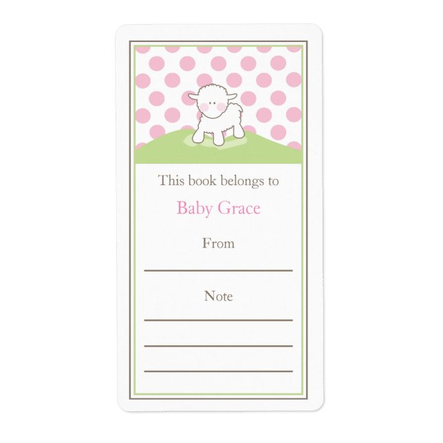 Little Lamb Bookplate (Front)