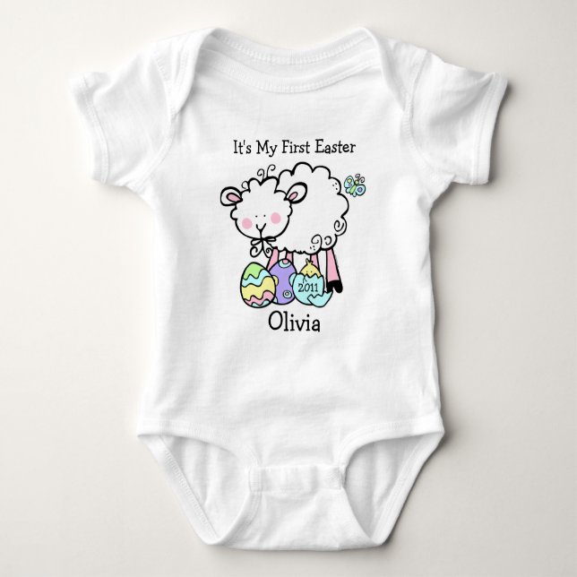 Little Lamb Easter Infant Creeper (Front)