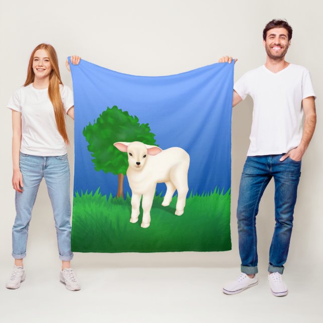 Little Lamb Fleece Blanket (In Situ)