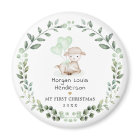 Little Lamb Greenery Wreath Baby First Christmas