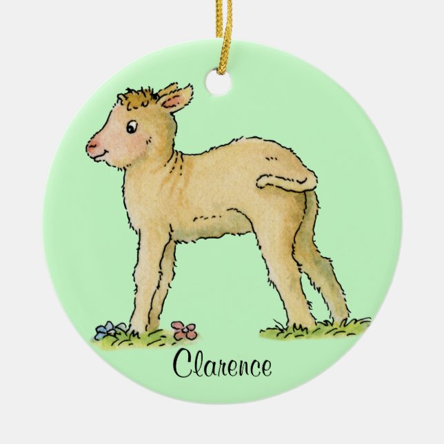 Little Lamb Ornament (Front)