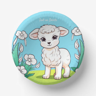 Little Lamb Paper Bowl Paper Plate