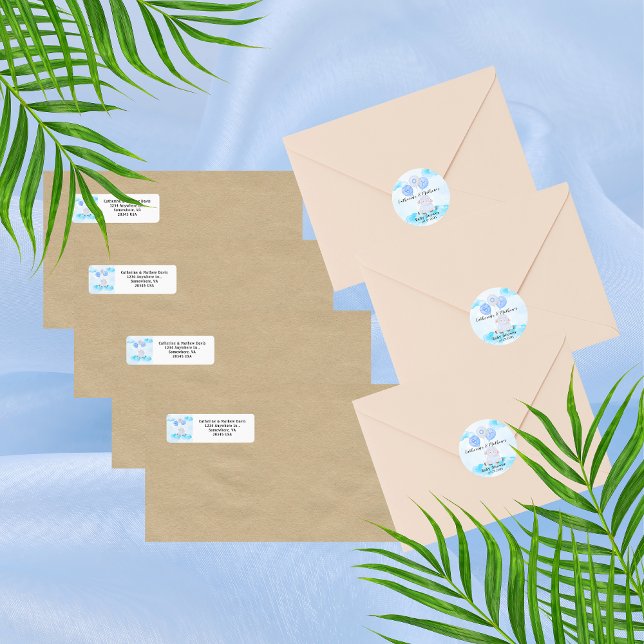 Little Lamb Soaring High in Boy Blue Balloons Classic Round Sticker (Creator Uploaded)