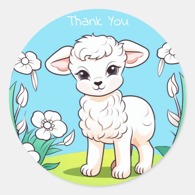 Little Lamb Sticker (Front)