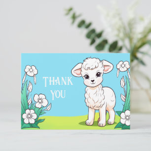 Little Lamb Thank You Card