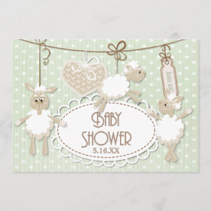 Little Lamb Toys Baby Shower Invitation