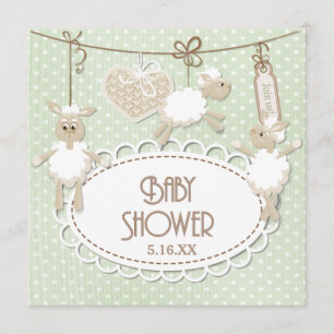 Little Lamb Toys Baby Shower Invitation