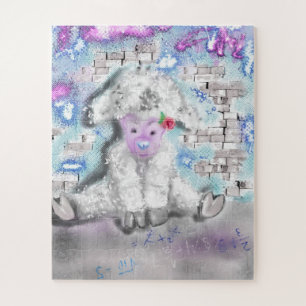 Little Lamb - Watercolor - Sweet Jigsaw Puzzle