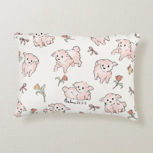 Little Lamb White Decorative Cushion
