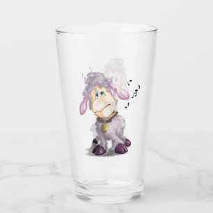 Little Lamb with Bell - Add Your Text / Name Glass