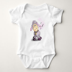 Little Lamb with Bell Baby Bodysuit