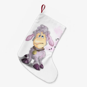 Little Lamb with Bell Christmas Stocking