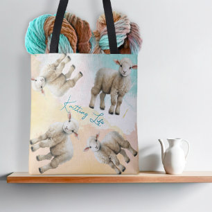 Little Lambs Knitting Life Yarn or Project Bag