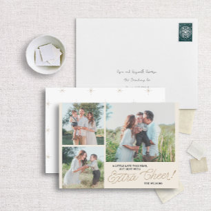 Little Late Extra Cheer Belated Holiday Photo Card