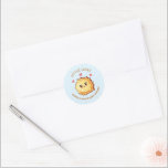 Little Latke Hanukkah Baby Shower  Classic Round Sticker<br><div class="desc">Hanukkah Baby Shower for the new parents to be. Features a cute latke baby. Great for a girl or boy baby to be! All wording can be changed. To make more changes go to Personalise this template. On the bottom you’ll see “Want to customise this design even further? Click on...</div>