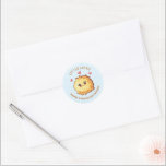 Little Latke Hanukkah Baby Shower  Classic Round Sticker<br><div class="desc">Hanukkah Baby Shower for the new parents to be. Features a cute latke baby. Great for a girl or boy baby to be! All wording can be changed. To make more changes go to Personalise this template. On the bottom you’ll see “Want to customise this design even further? Click on...</div>