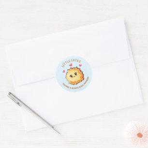 Little Latke Hanukkah Baby Shower  Classic Round Sticker