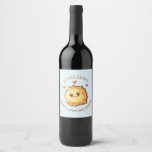 Little Latke Hanukkah Baby Shower  Wine Label<br><div class="desc">Hanukkah Baby Shower for the new parents to be. Features a cute latke baby. Great for a girl or boy baby to be! All wording can be changed. To make more changes go to Personalise this template. On the bottom you’ll see “Want to customise this design even further? Click on...</div>