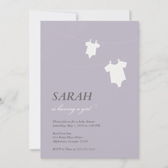 {little laundry} invitation (Front)