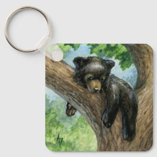 Little Lazy Bear Key Ring