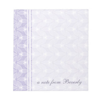 Little Leaf Personalised Notepad - Periwinkle