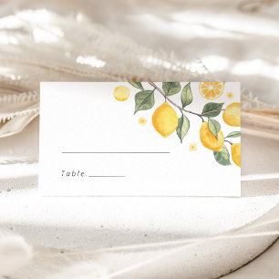 Little Lemon Baby Shower Place Card