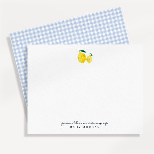 Little Lemon Citrus Nursery Note Card