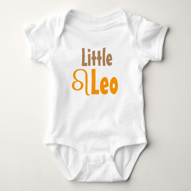 Little Leo Zodiac  Baby Bodysuit (Front)