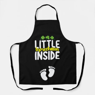 Little Leprechaun Inside Pregnancy Pregnant Mum Apron