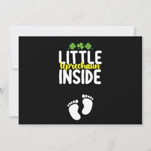 Little Leprechaun Inside Pregnancy Pregnant Mum Invitation