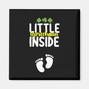 Little Leprechaun Inside Pregnancy Pregnant Mum Magnet
