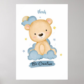 Little Lessons Bear from the Cloud Poster