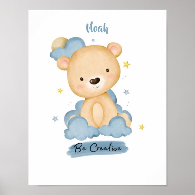 Little Lessons Bear from the Cloud Poster (Front)