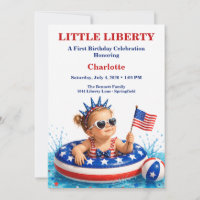 Little Liberty 1st Birthday Patriotic Pool Party