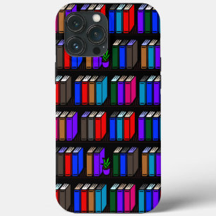 Little Library Book Shelves Black iPhone 13 Pro Max Case