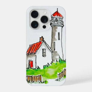 Little Lighthouse Watercolour Case-Mate iPhone Cas 15 Pro Case