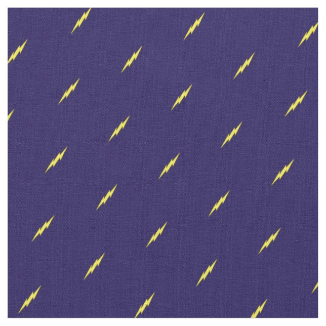 Little Lightning Bolts Cute Weather Fabric (Close Up)