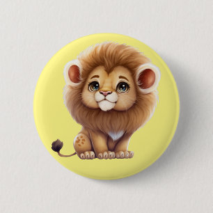 Little Lion 6 Cm Round Badge