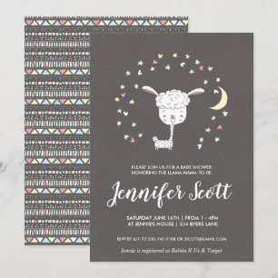 Little Llama Baby Shower Invitation