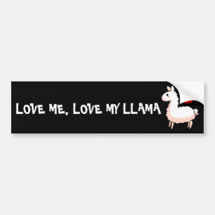 Little Llama Bumper Sticker