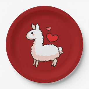 Little Llama Paper Plate