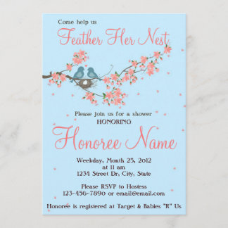 Little Love Birds Shower Invitation