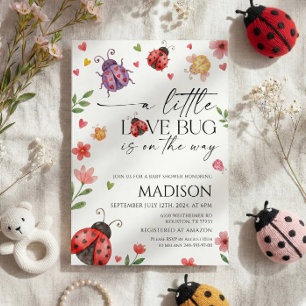 Little Love Bug Baby Shower Invitation