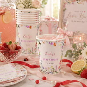 Little Love Bug Baby Shower Paper Cups
