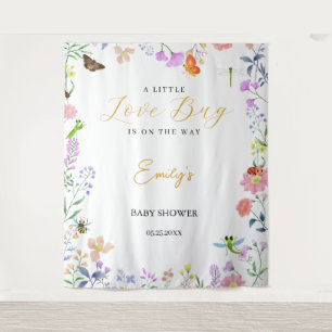 Little Love Bug Baby Shower Tapestry