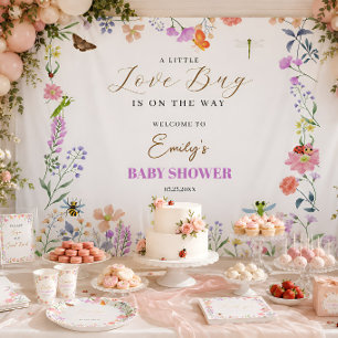Little Love Bug Baby Shower Tapestry