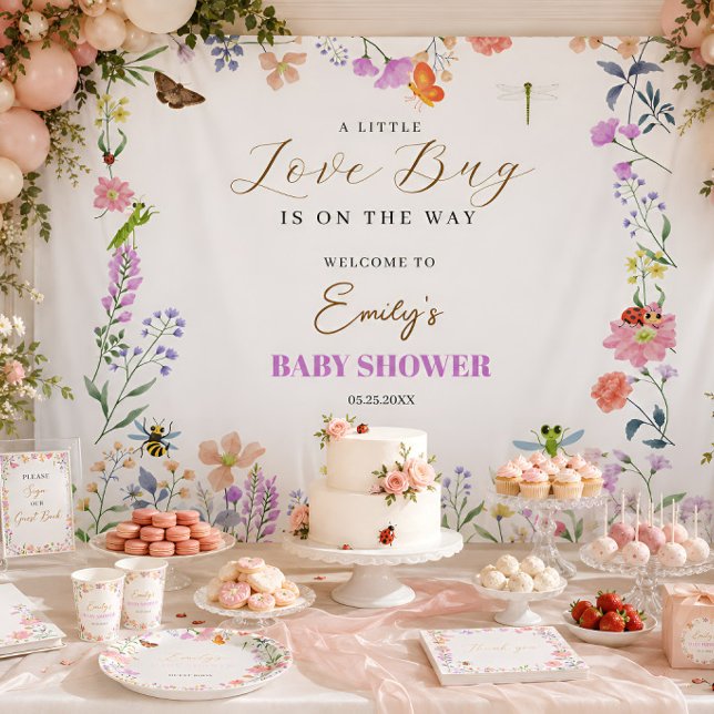 Little Love Bug Baby Shower Tapestry (Creator Uploaded)