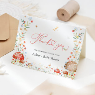 Little Love Bug Garden Baby Shower Thank You Card