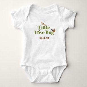Little Love Bug Vintage Illustration Baby Bodysuit