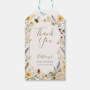 Little Love Bug Wildflower Baby Shower Gift Tags
